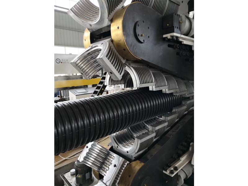 HDPE PP立式双壁波纹管生产线